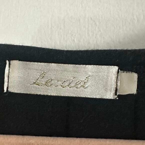 LE CIEL Black Asymmetrical Button Lagenlook Witchy Tunic Dress Long Sleeve - Picture 3 of 5